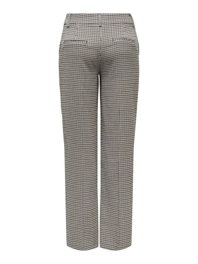 Broeken - Onllettie Mw Straight Check Pants van Only