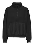 Black Sweaters - Onllia Life L/S Half Zip Teddy Sweater van Only