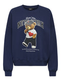 Midnight sail Sweaters - Onllinda L/S Bear O-Neck Sweat van Only
