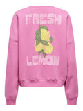 Wild Orchid Fresh lemon Sweaters - Onlliny L/S O-Neck Print Sweater van Only