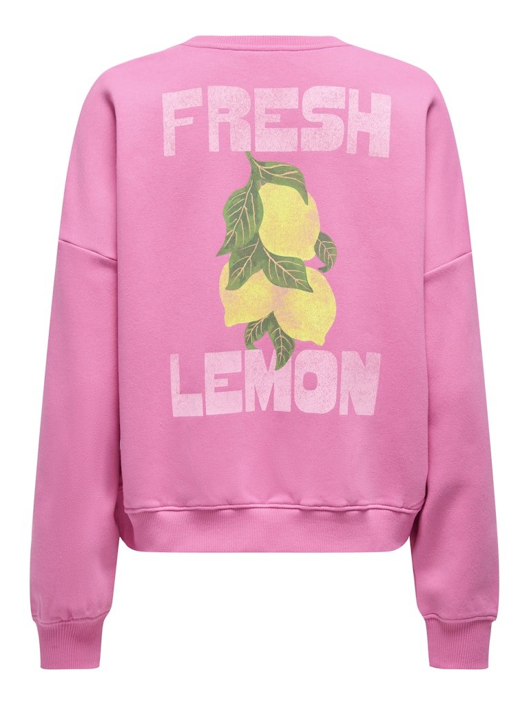 Wild Orchid Fresh lemon Sweaters - Onlliny L/S O-Neck Print Sweater van Only