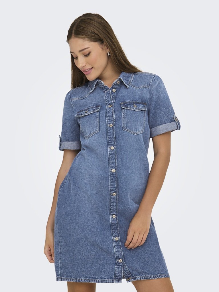 Onllisa S/S Denim Dress van Only – Jurken voor dames | Meisjes Brugge