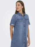 Jurken - Onllisa S/S Denim Dress van Only