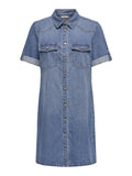 Jurken - Onllisa S/S Denim Dress van Only