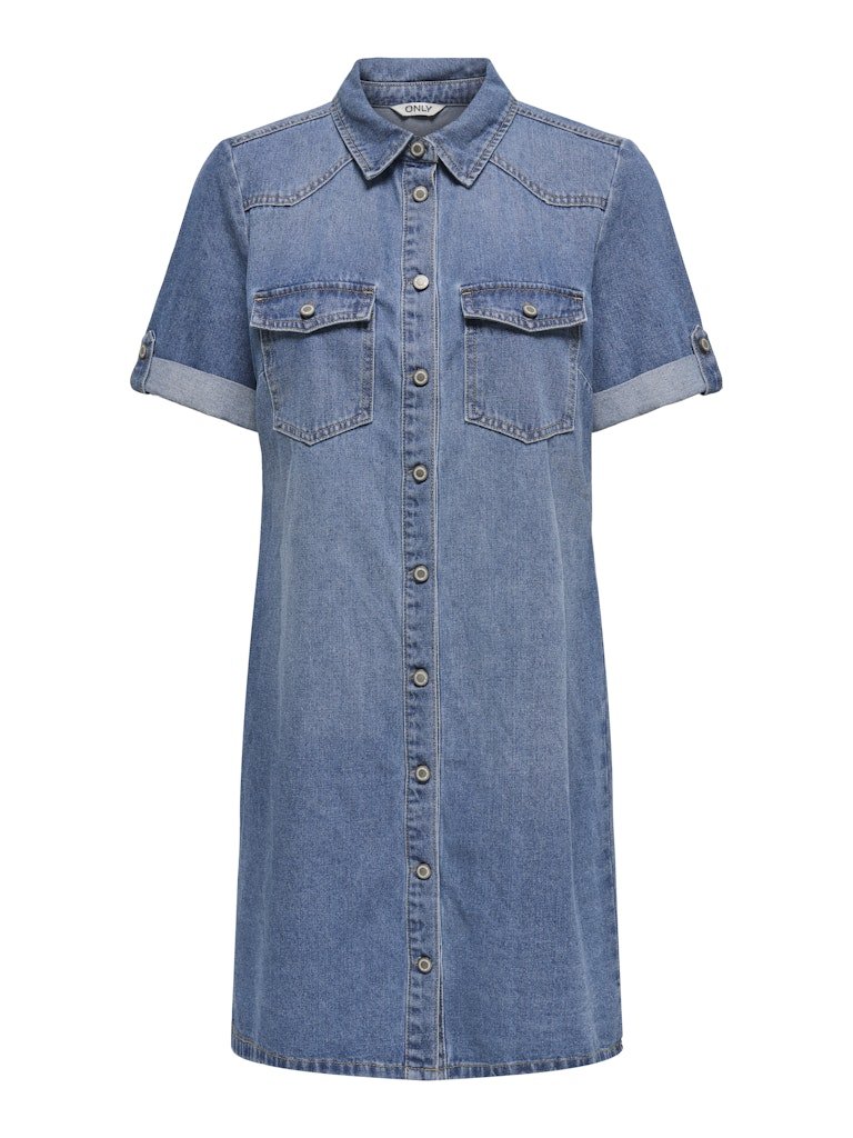 Jurken - Onllisa S/S Denim Dress van Only