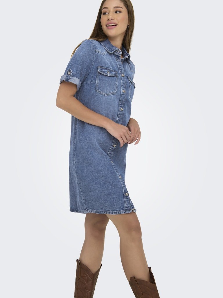 Onllisa S/S Denim Dress van Only – Jurken voor dames | Meisjes Brugge