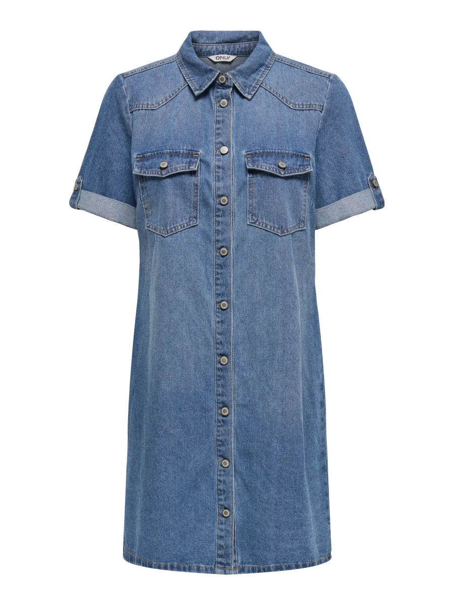 Onllisa S/S Dnm Dress - koop Jurken van Only bij Meisjes Brugge