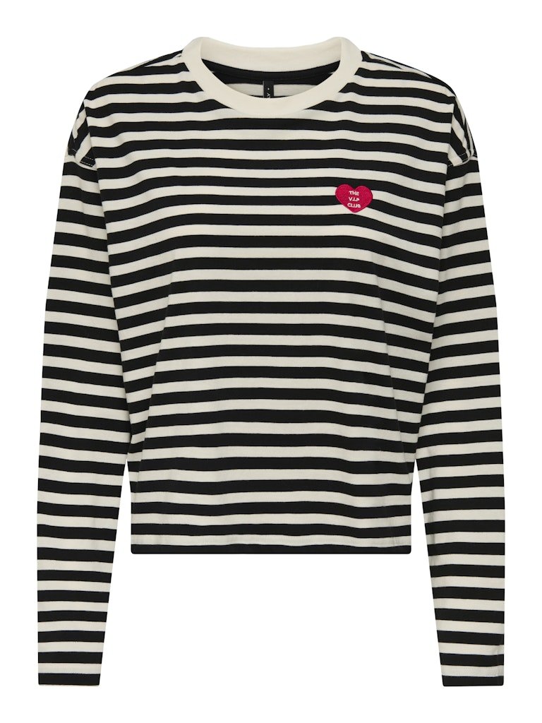 Onllivina L/S O - Neck Stripe Top - koop Sweaters van Only bij Meisjes Brugge