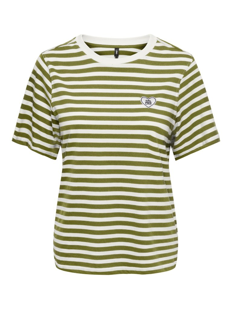 Onllivina S/S O-Neck Stripe Top van Only – Tops voor dames | Meisjes Brugge