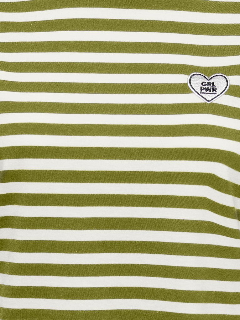 Onllivina S/S O-Neck Stripe Top van Only – Tops voor dames | Meisjes Brugge