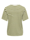 Onllivina S/S O-Neck Stripe Top van Only – Tops voor dames | Meisjes Brugge