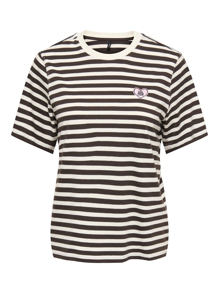 Onllivina S/S O-Neck Stripe Top van Only – Tops voor dames | Meisjes Brugge