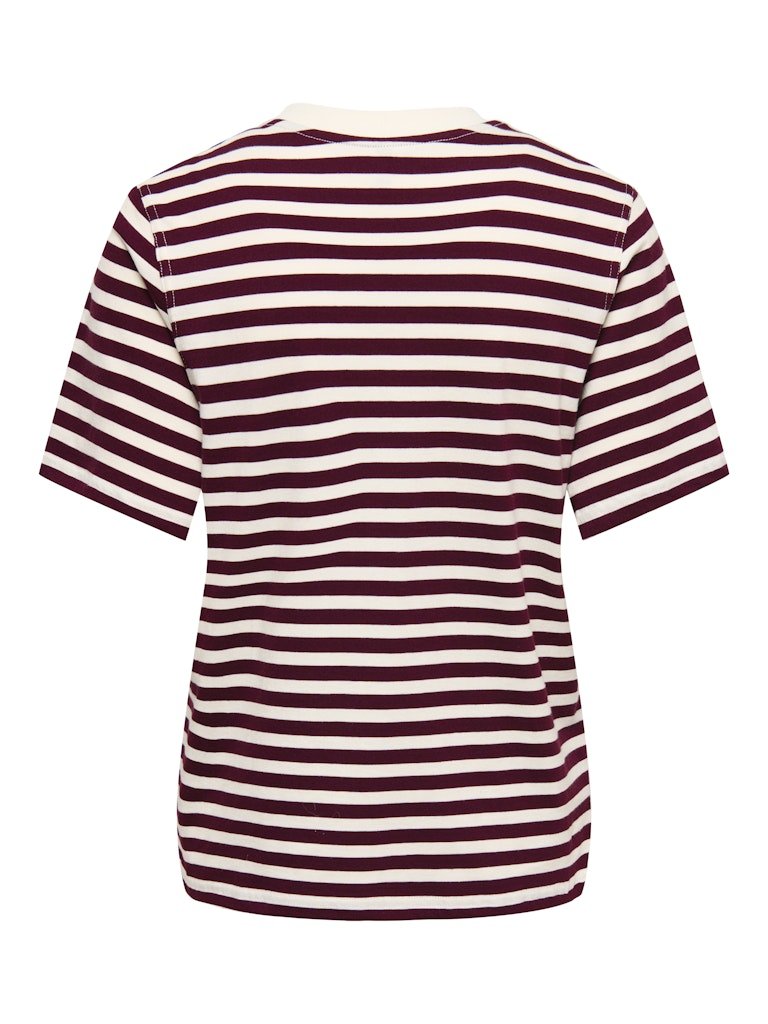 Onllivina S/S O - Neck Stripe Top – Tops voor dames in kleur | Meisjes