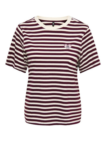 Onllivina S/S O-Neck Stripe Top van Only – Tops voor dames | Meisjes Brugge