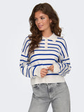 Cloud Dancer Surf The Web Pulls - Onllucy Ls Polo Neck Knit van Only