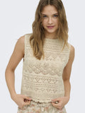 Onlluza Sl O - Neck Reversible Knit Top – Pulls voor dames in kleur | Meisjes