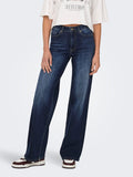 Dark Blue Denim Jeans - Onlmadison Blush Hw Wide Denim Tai081 Noos van Only