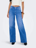 Special Bright Blue Denim Jeans - Onlmadison Blush Hw Wide Dnm Rea262 Noos van Only