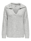 Pulls - Onlmaggie Life Ls Split Neck Knit van Only