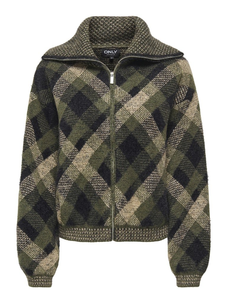 Forest night Pulls - Onlmaroon Ls Zip Collar Cardigan Knit van Only