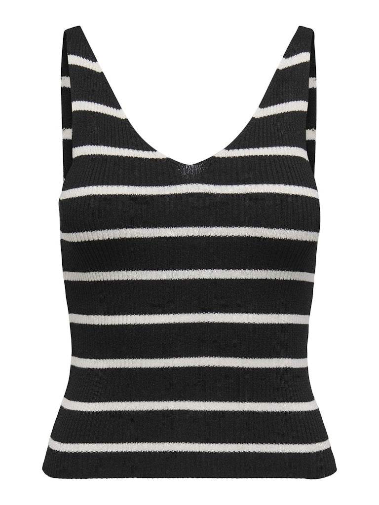 Pulls Onlmeddi Sl Stripe V-Neck Knit van Only