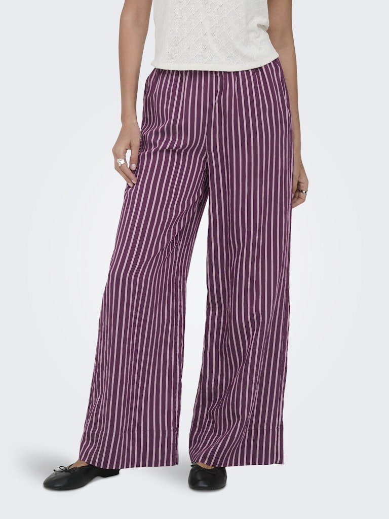 Onlmeldola Long Striped Wide Pants – Broeken voor dames in kleur | Meisjes