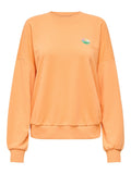 Mock orange-Only badge Sweaters - Onlminna O Neck L/S Sweater van Only