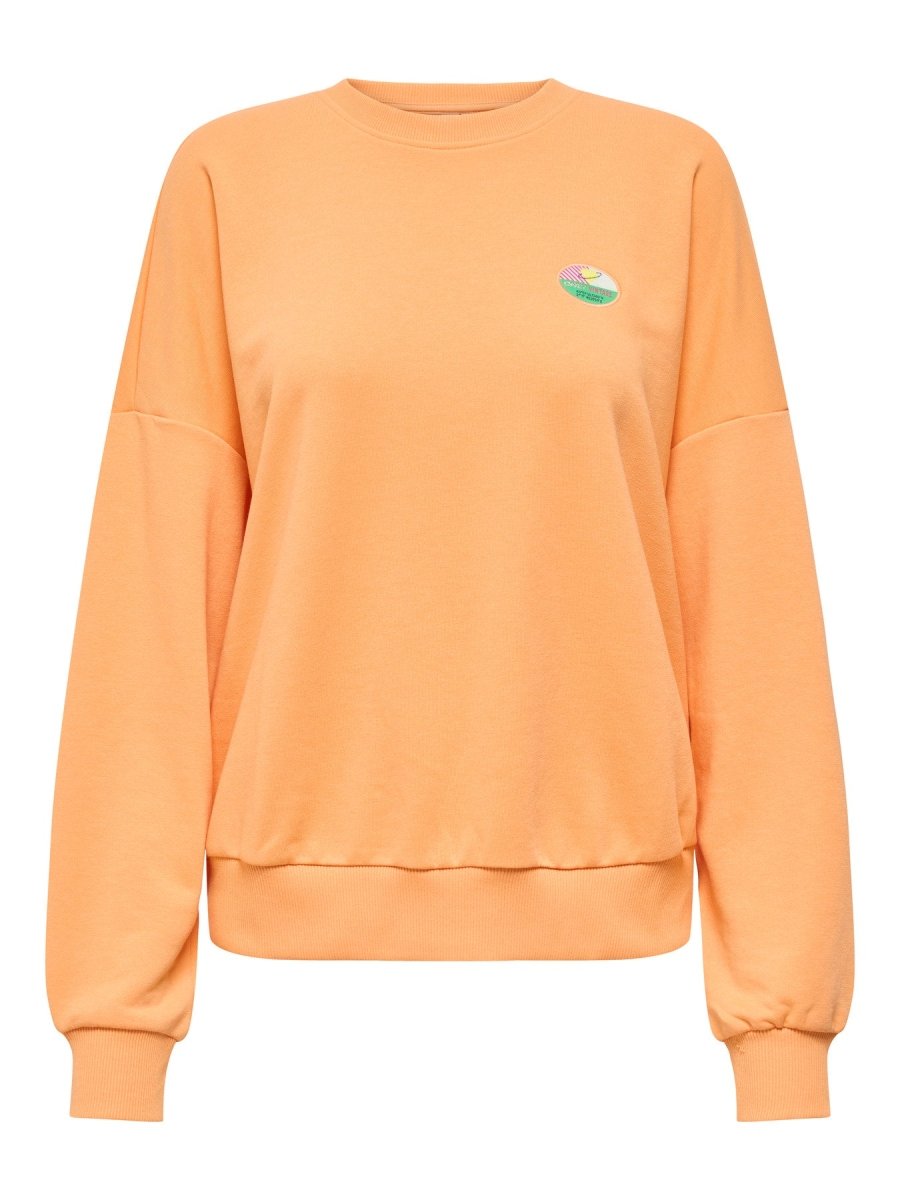 Mock orange-Only badge Sweaters - Onlminna O Neck L/S Sweater van Only