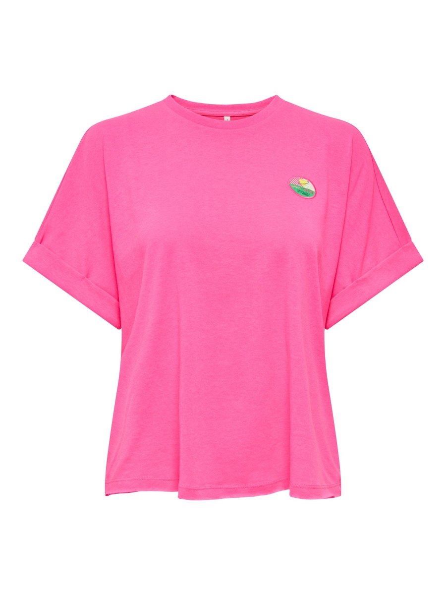 Knockout pink-Only badge Tops - Onlminna S/S Top van Only