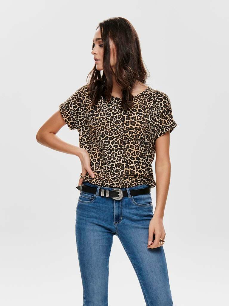 Onlmoster Aop S/S Top Noos Jersey van Only – Tops voor dames | Meisjes Brugge