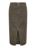 Rokken - Onlmoxie Hw Long Slit Corduroy Skirt van Only