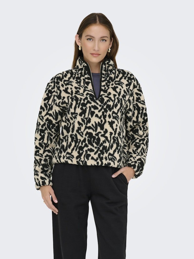 Sweaters - Onlnew Dallas L/S Highneck Zip Sweat Noos van Only