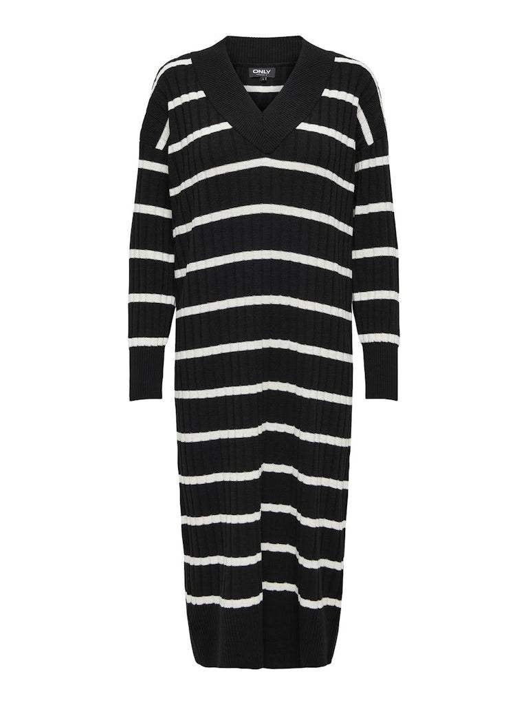 Jurken Onlnew Tessa L/S Midi V-Neck Dress Knit Noos van Only