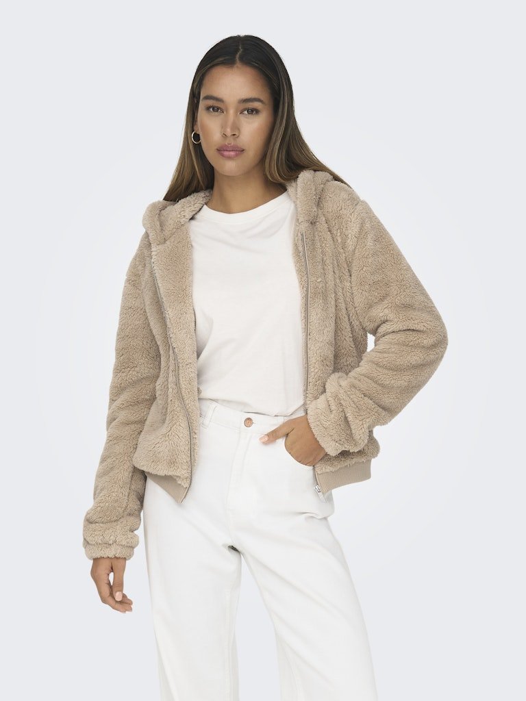Onlnewanna Contact Sherpa Jacket Noos - koop Jassen van Only bij Meisjes Brugge