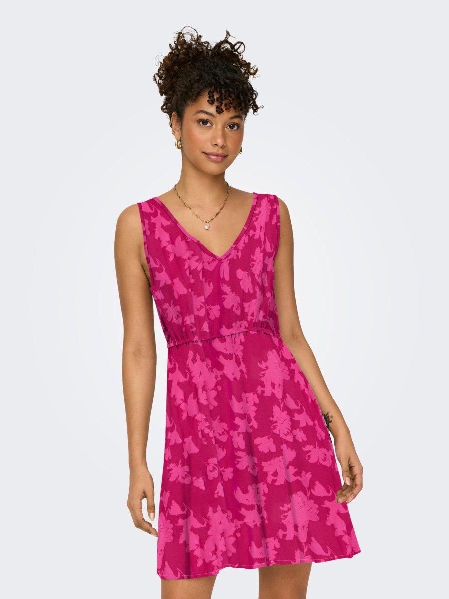 Onlnova Life Vis Sara String Dress – Jurken voor dames in kleur | Meisjes