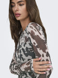 Onlnova L/S Mesh Top - koop Tops van Only bij Meisjes Brugge