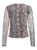 Onlnova L/S Mesh Top - koop Tops van Only bij Meisjes Brugge