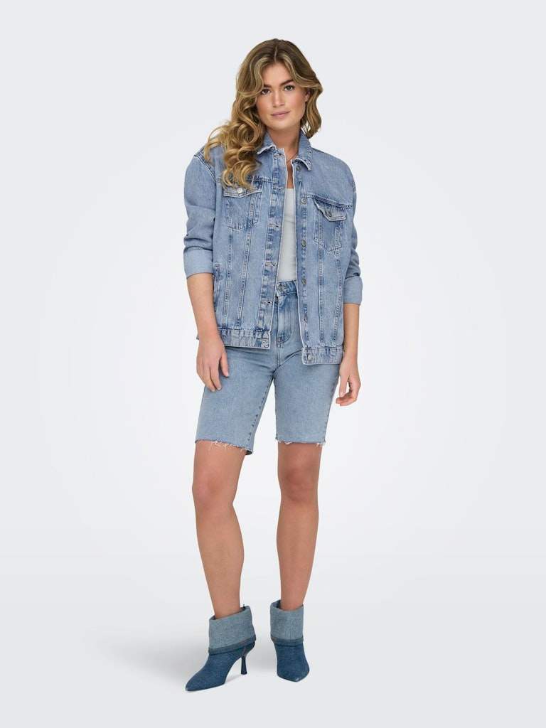Onlocean L/S Oversize Jacket Denim Noos - SS25 - koop Jassen van Only bij Meisjes Brugge