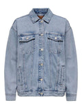 Onlocean L/S Oversize Jacket Denim Noos - SS25 - koop Jassen van Only bij Meisjes Brugge
