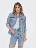 Onlocean L/S Oversize Jacket Denim Noos - SS25 - koop Jassen van Only bij Meisjes Brugge