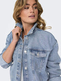 Onlocean L/S Oversize Jacket Denim Noos - SS25 - koop Jassen van Only bij Meisjes Brugge