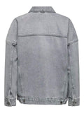 Onlocean L/S Oversize Jacket Grey Denim - koop Jassen van Only bij Meisjes Brugge