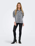 Onlocean L/S Oversize Jacket Grey Denim - koop Jassen van Only bij Meisjes Brugge
