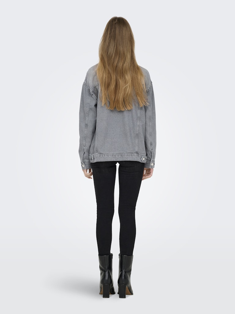 Jassen - Onlocean L/S Oversize Jacket Grey Denim van Only