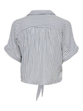 Onlpaula Life S/S Tie Shirt Noos - SS26 – Shirts voor dames in kleur | Meisjes