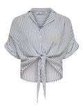 Onlpaula Life S/S Tie Shirt Noos - SS26 – Shirts voor dames in kleur | Meisjes