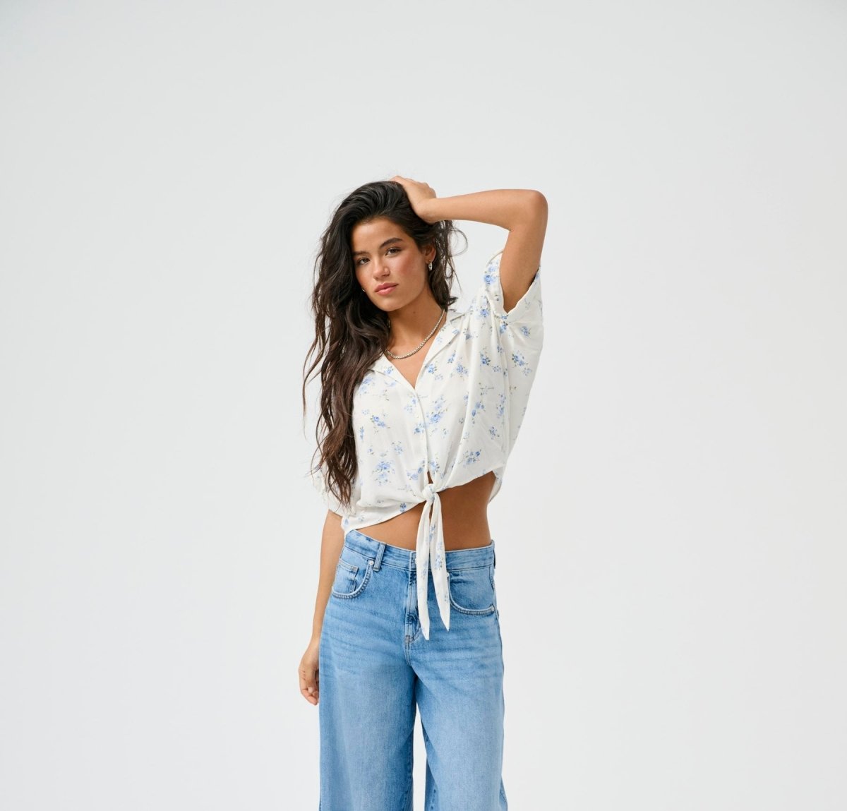 Onlpaula Life S/S Tie Shirt Noos - SS26 van Only – Shirts voor dames | Meisjes Brugge