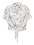 Onlpaula Life S/S Tie Shirt Noos - SS26 – Shirts voor dames in kleur | Meisjes