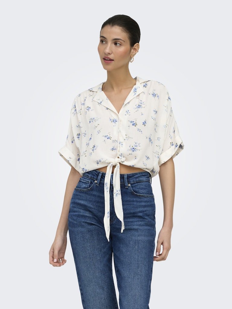 Onlpaula Life S/S Tie Shirt Noos - SS26 van Only – Shirts voor dames | Meisjes Brugge
