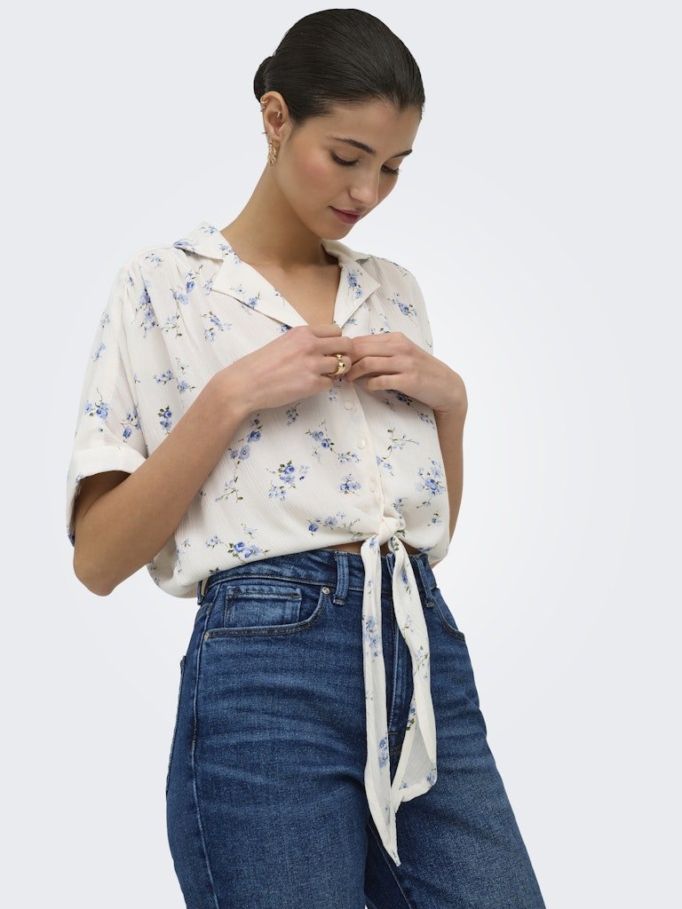 Onlpaula Life S/S Tie Shirt Noos - SS26 van Only – Shirts voor dames | Meisjes Brugge